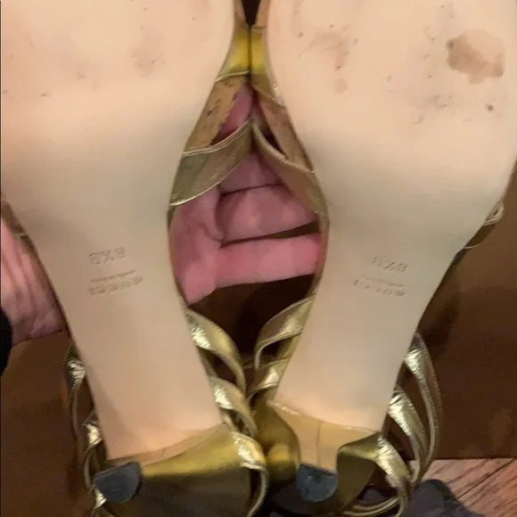 Gold sandals